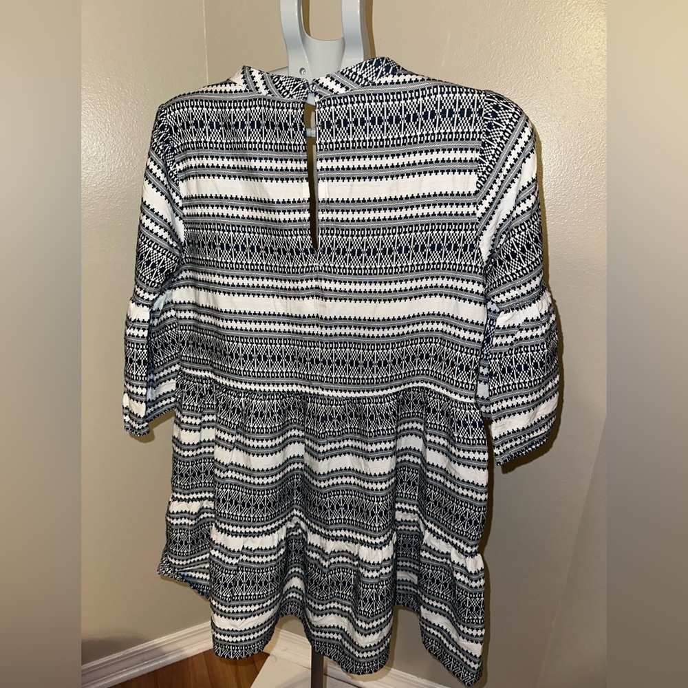 Ariat Savanna Dress Blue and White Striped Mini Dress - Picture 7 of 11